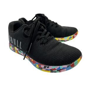 NOBULL Superfabric Trainer Black Wild Sneaker Women's 6 Cross Training Shoes